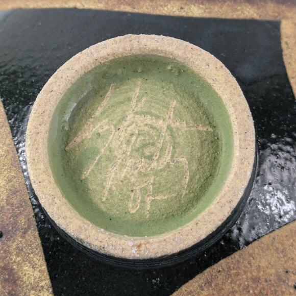 Hand-Turned Bowl Signed Studio Pottery Fine Art Ceramic 1 of 7 REPAIRED Decor - Picture 7 of 16